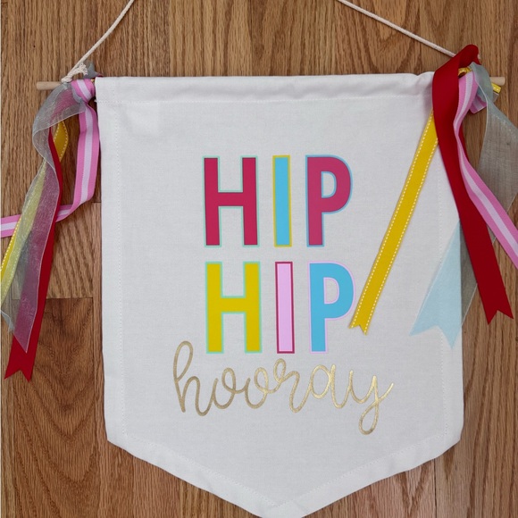 my mind’s eye Other - Colorful 'Hip Hip Hooray' Party Banner